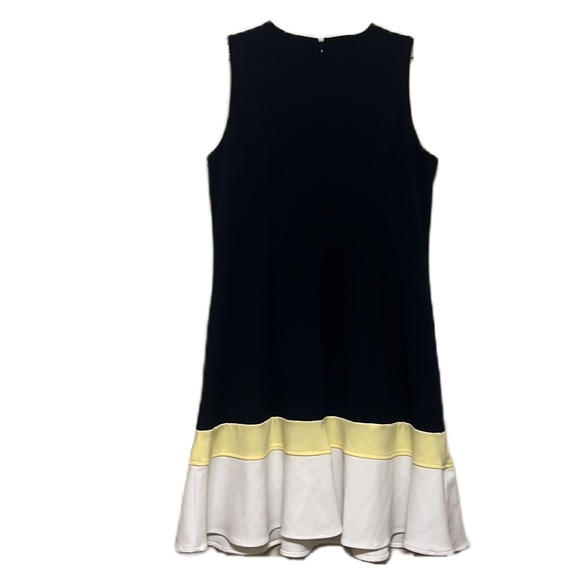 Annie Klein, Sleeveless, Scoop Neckline, Beautiful Hem Dress, Multi, Size 10 - Picture 2 of 7